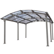carport en polycarbonate amilcar - 3-6 x 5 m